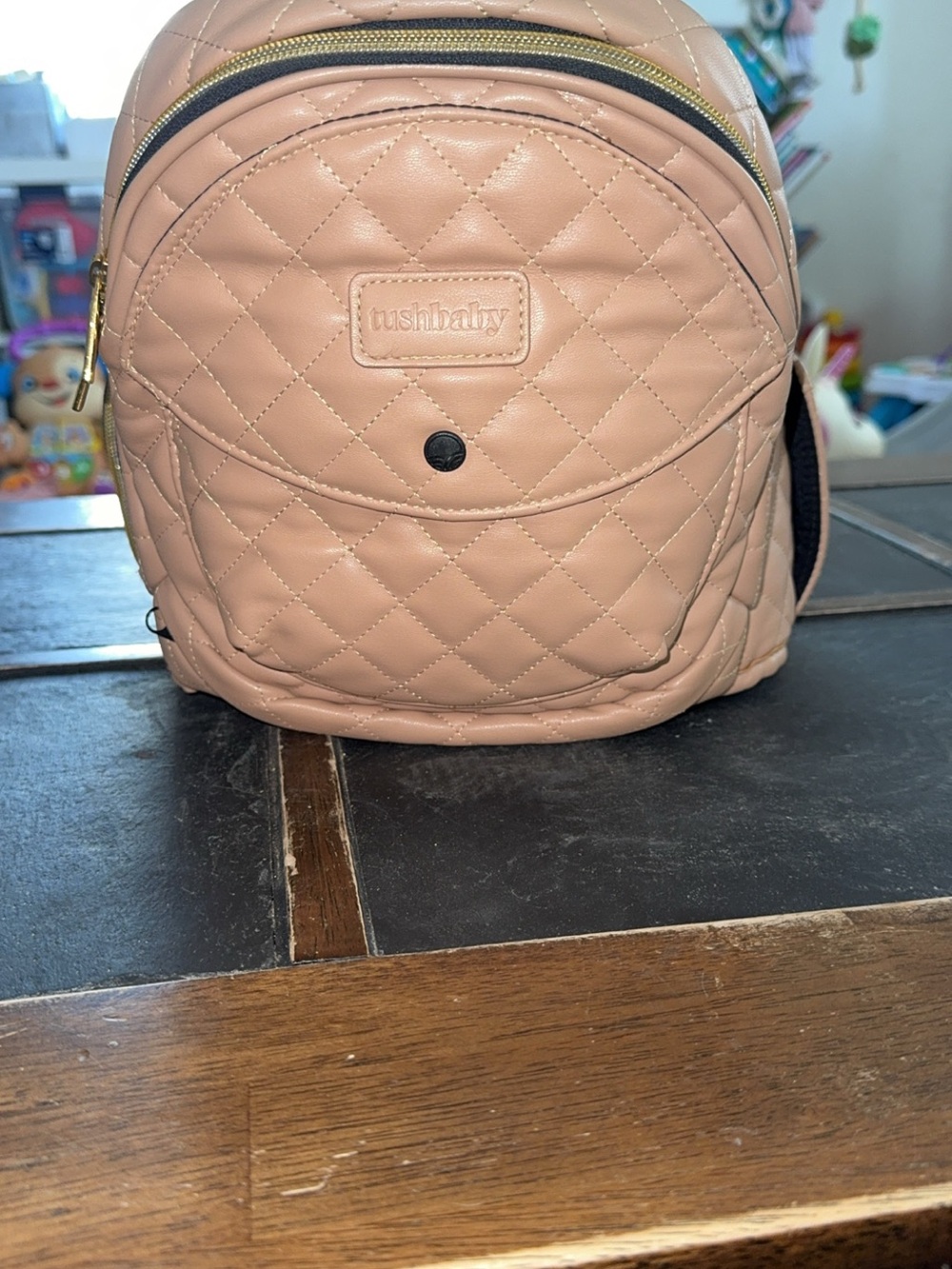 quilted faux-leather Tushbaby